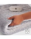 OHS Heated Fleece Electric Blanket - Charcoal