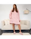 OHS Weighted Hoodie Blanket, Blush - Adults 2.3kg