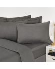 OHS 300 Thread Count 2 Pack 100% Cotton Housewife Pillowcases - Dark Grey