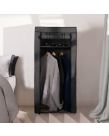 OHS Roll Closure Fabric Single Wardrobe - Charcoal