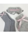 Online Home Shop Fluffy Socks - Silver Grey