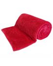 Luxury Waffle Honeycomb Warm Throw Over Sofa Bed Soft Blanket 200 x 240cm Red