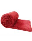 Faux Fur Mink Throw - Red