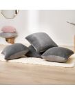 Sienna Faux Fur Cushion Covers - Charcoal