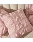 Sienna Square Seersucker Cushion Covers - Blush