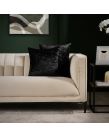 Sienna Crushed Velvet Cushion Covers, Black - 45 x 45cm