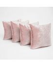 Sienna Crushed Velvet Cushion Covers - Blush