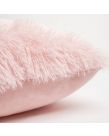 Sienna Fluffy Cushion Covers 55 x 55cm - Blush