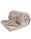 Plush Soft Rabbit Faux Fur Throw Over Sofa Bed Settee Cover 125 x 150cm, Mink