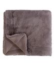 Plush Soft Rabbit Faux Fur Throw Over Sofa Bed Settee Cover 125 x 150cm, Grey