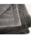 Sienna Faux Fur Fleece Throw - Charcoal