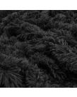 Sienna Fluffy Throw, Black - 150 x 200cm
