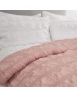 Sienna Seersucker Bedspread Throw - Blush