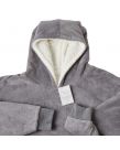 Sienna Supersoft Hoodie Blanket, One Size - Charcoal Grey