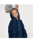 Sienna Hoodie Blanket Sherpa, Kids - Navy