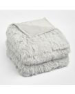 Sienna Fluffy Weighted Blanket - Silver