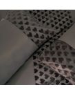 Sienna Embossed Velvet Heart Panel Duvet Cover Set - Charcoal