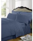 Highams 100% Egyptian Cotton Plain Dye Housewife Pillowcase 230TC - Steel Blue
