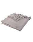 Sienna Home Large Shimmer Knit Tassel Throw, Grey - 150 x 180cm