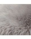 Sienna Faux Fur Sheepskin Rug, Silver Grey - 60 x 90cm