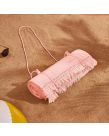 Sienna Tassel Beach Towel Bag - Blush