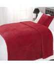 Waffle Mink Throw - Red