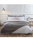 Luxury Waffle Mink Warm Throw Over Sofa Bed Soft Blanket 125 x 150cm Charcoal