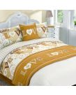 With Love Bed In A Bag Duvet Cover Set - Gold