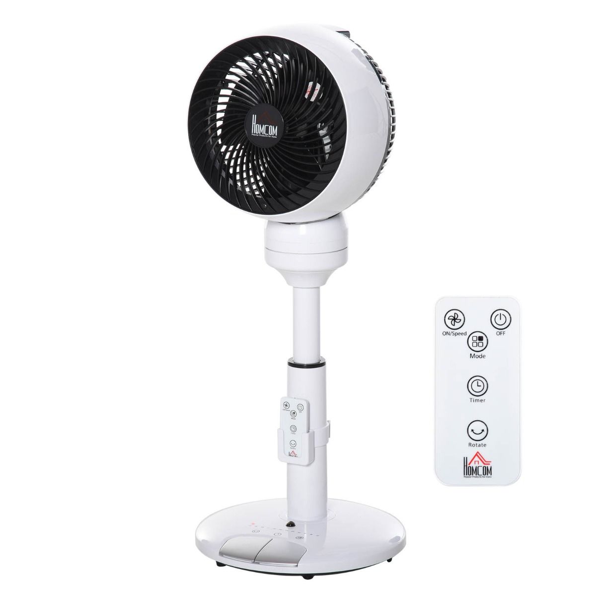 Homcom 28" Oscillating Air Circulator Fan - White