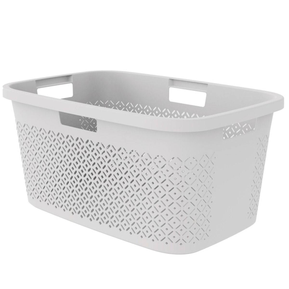 Curver Terazzo Laundry Basket 47 Litre Grey
