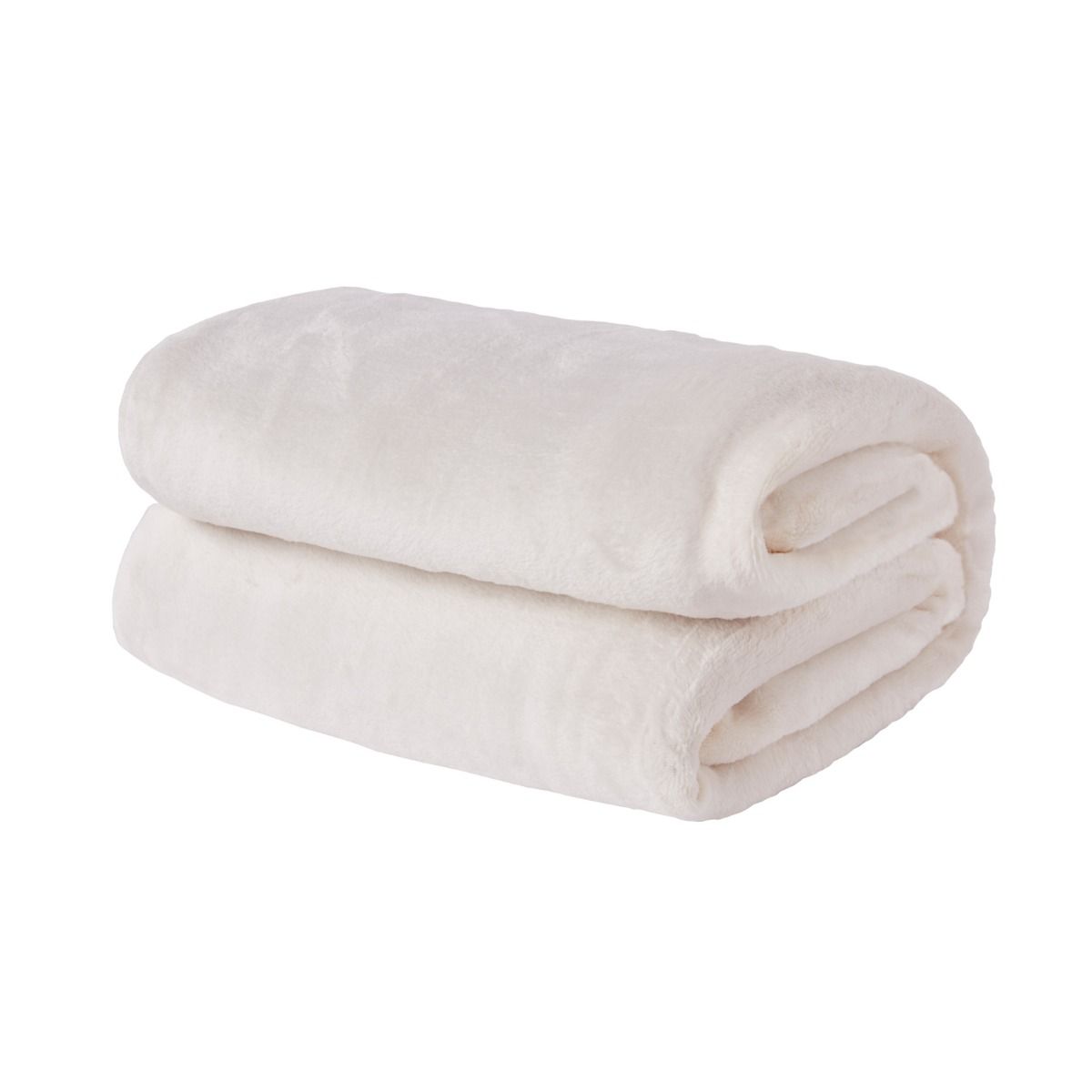 Brentfords Supersoft Throw, Cream - 120 x 150cm