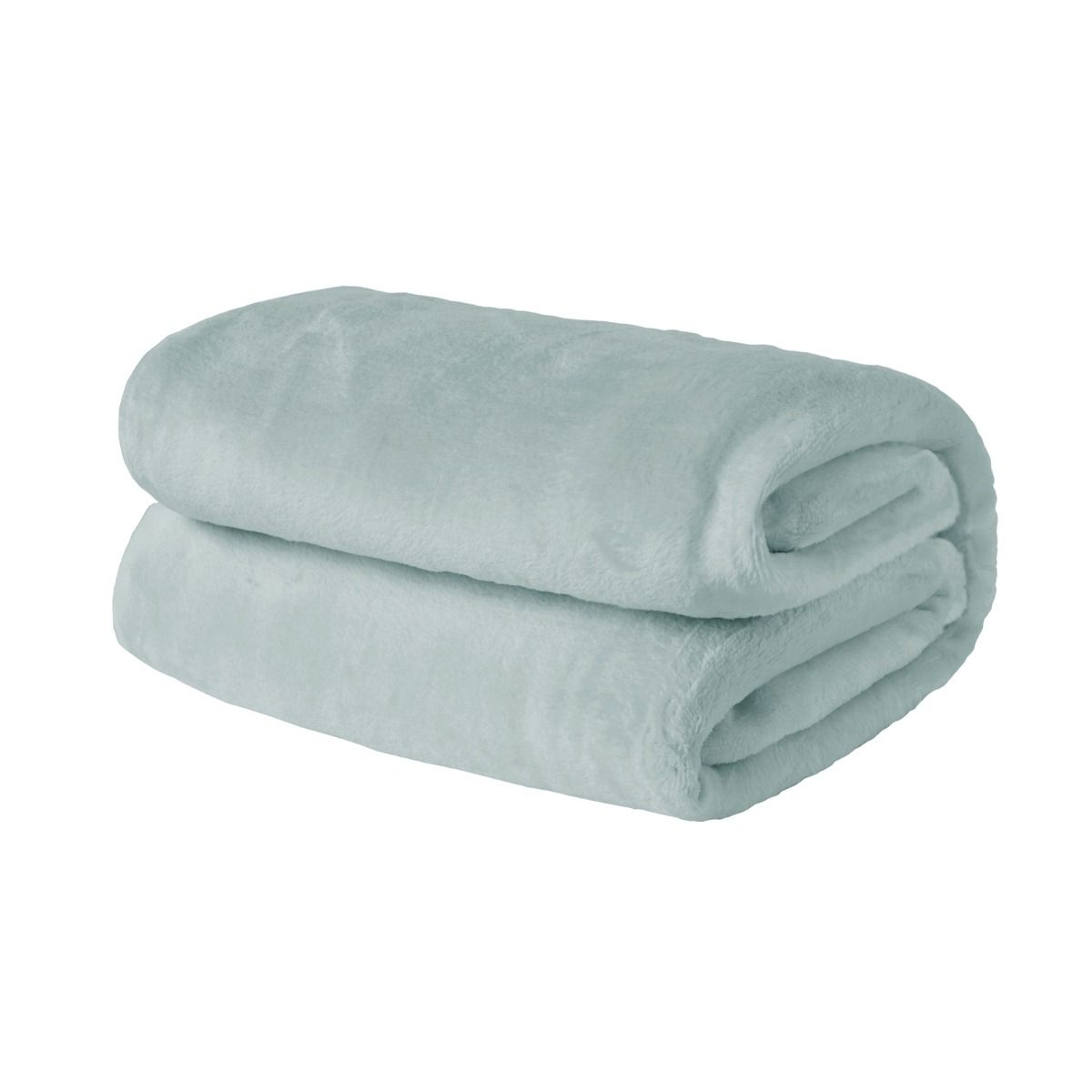 Brentfords Supersoft Throw, Duck Egg Blue 200 x 200cm