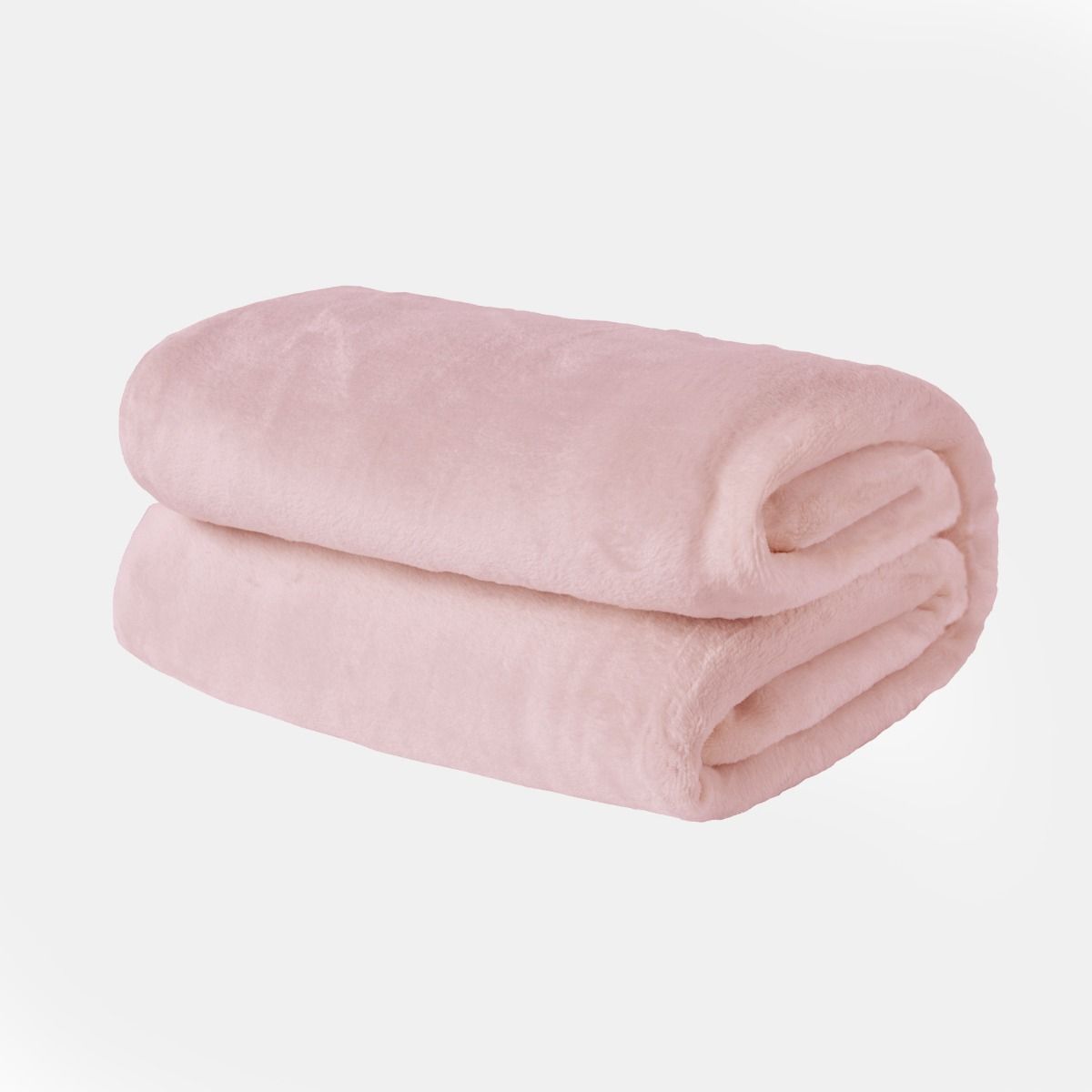 Brentfords Supersoft Throw, Blush Pink - 120 x 150cm