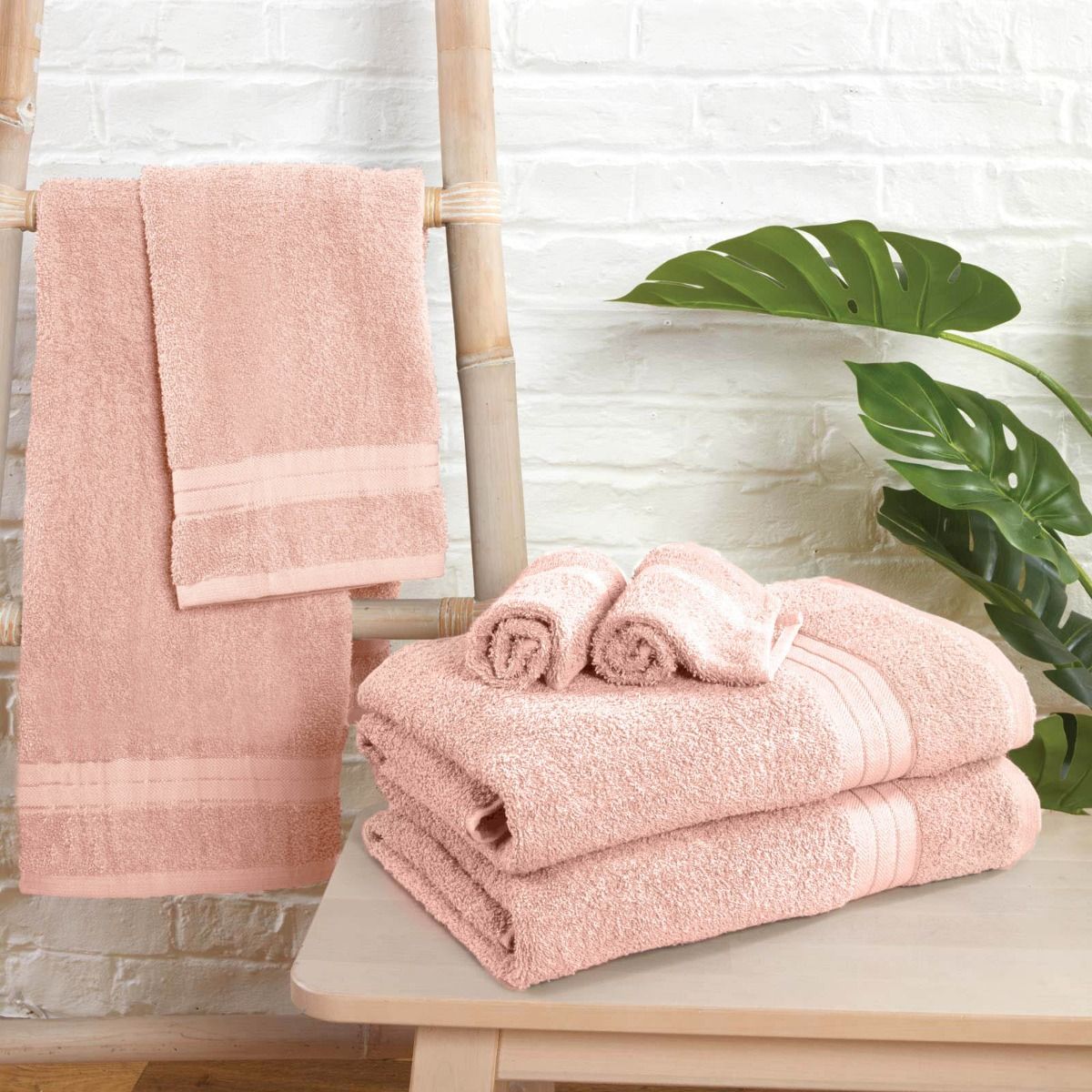 Brentfords Towel Bale 6 Piece - Blush Pink