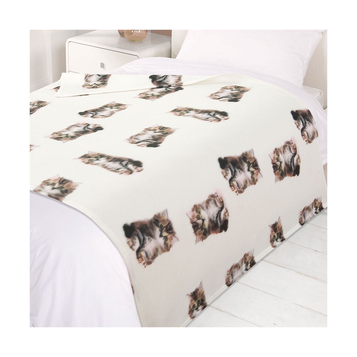 Fleece Blanket 50 x 60 inches - Cat Kitten