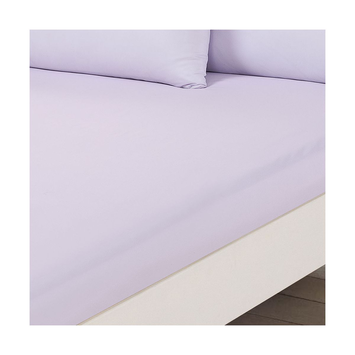 Brentfords Plain Dyed Single Fitted Sheet - Lilac