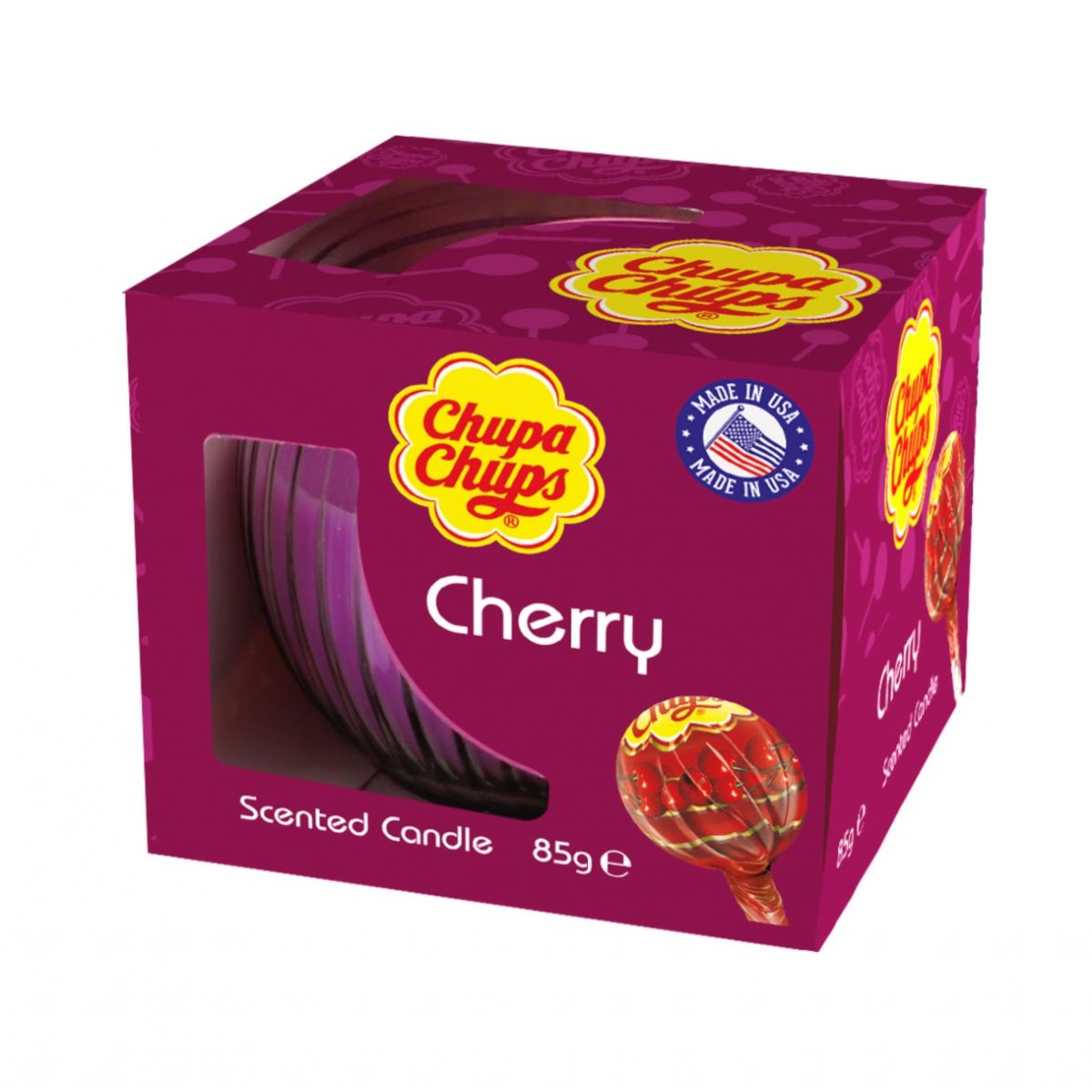 Chupa Chups Boxed Candle - Cherry
