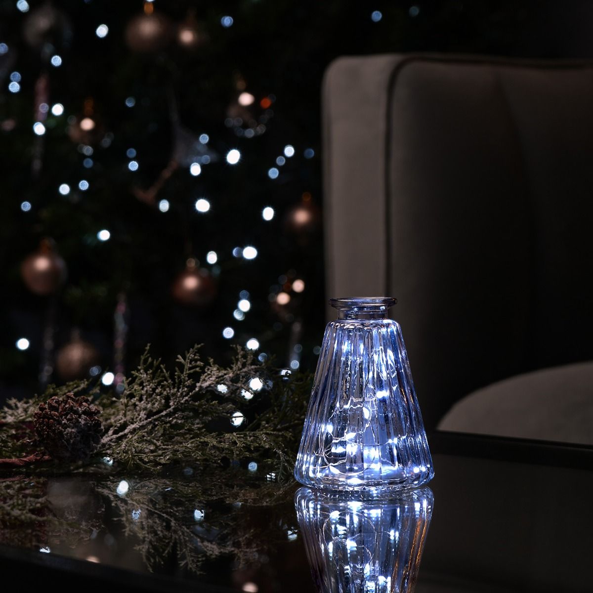 20 Indoor Copper Wire Fairy Lights Cold White