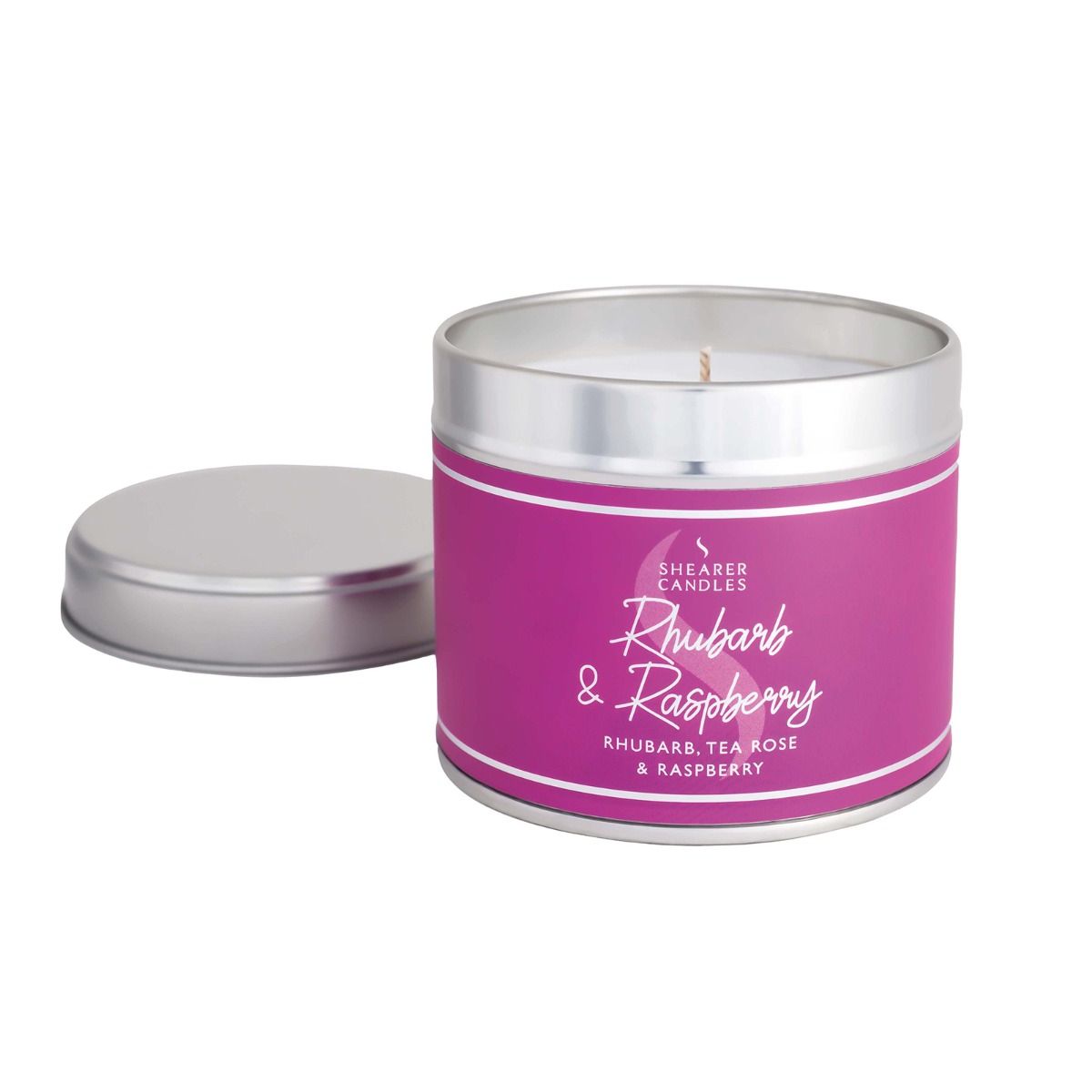 Shearer Candles Large Candle Tin Rhubarb & Raspberry