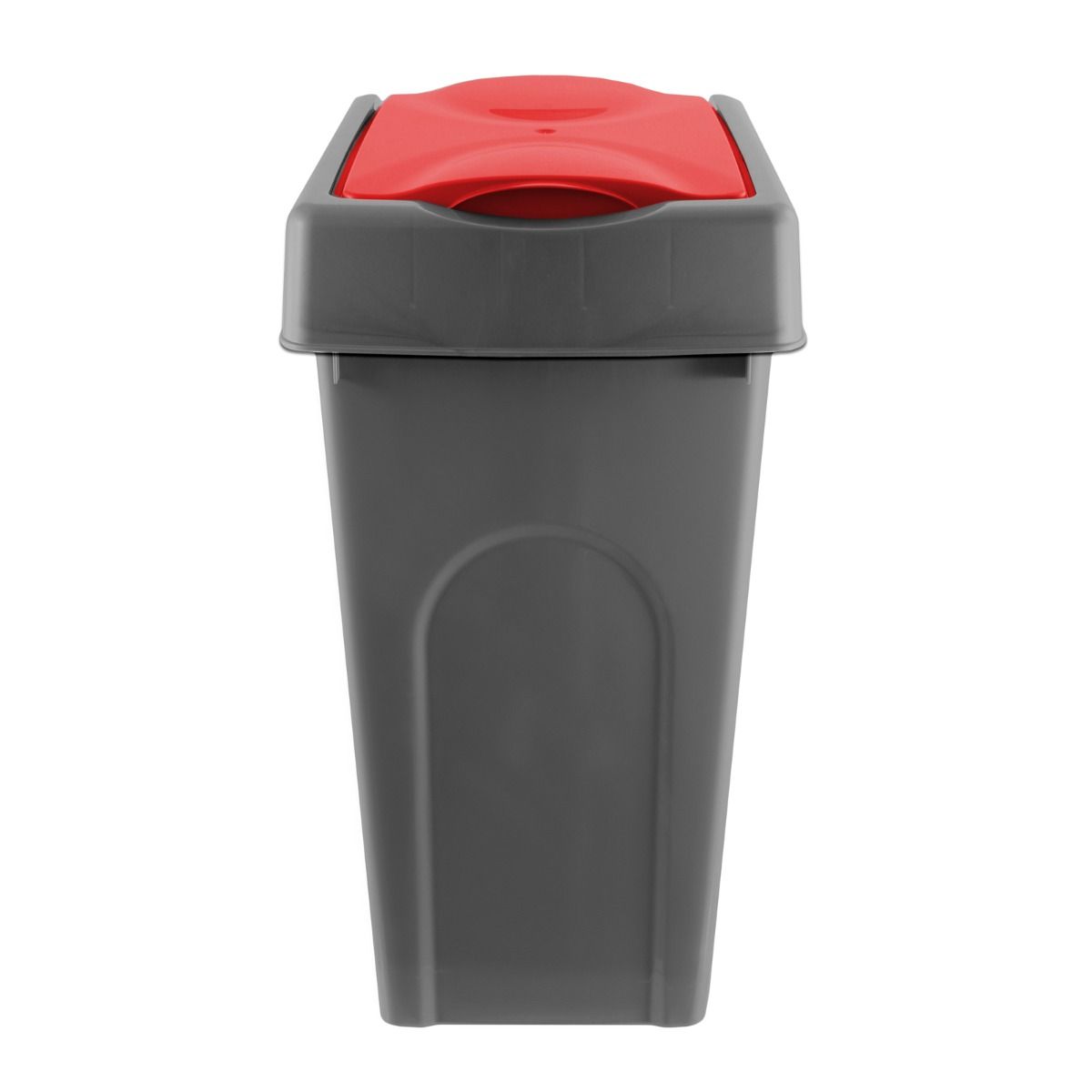 OHS 50L Slanted Recycle Bin Red
