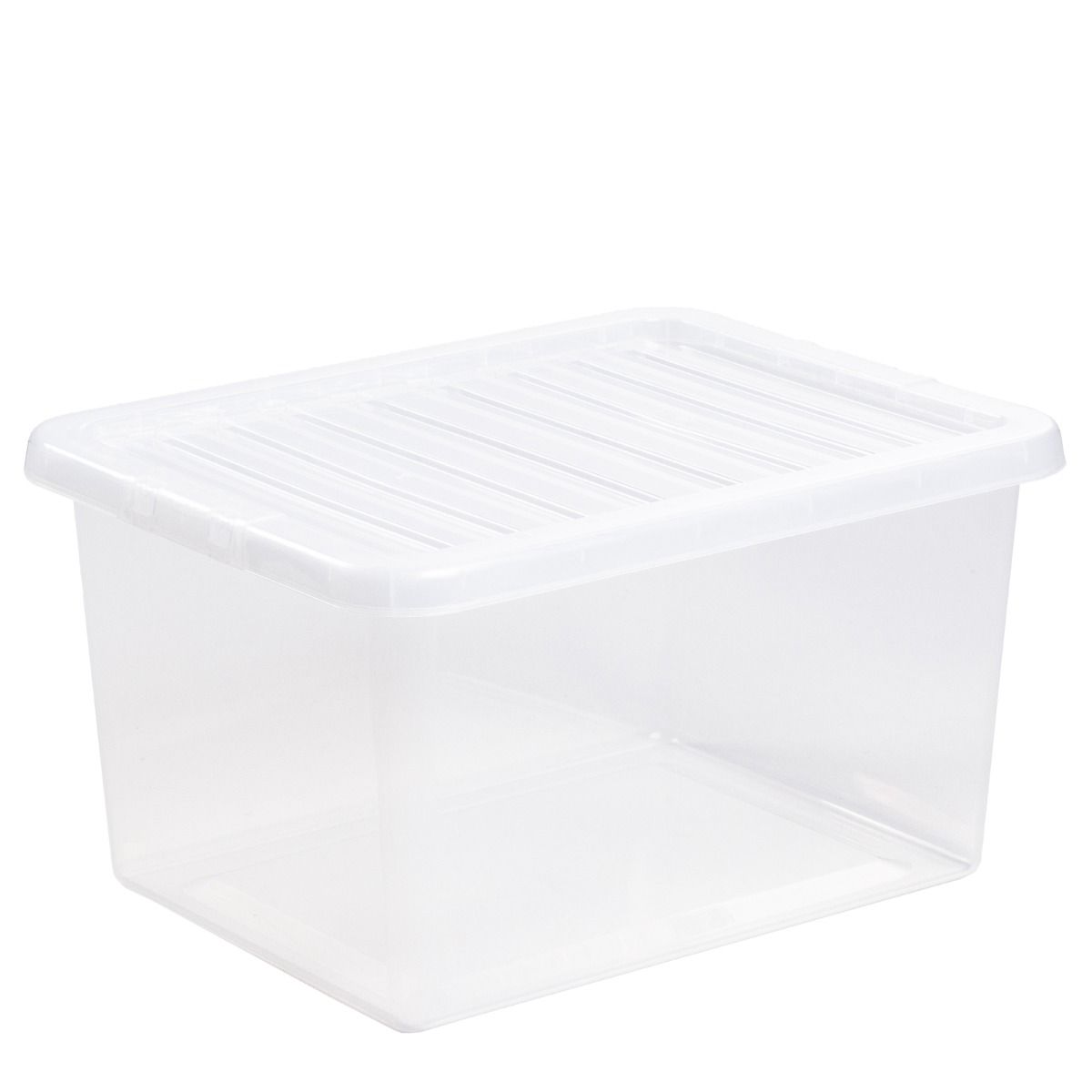 Wham Storage Box & Lid 31 Litre Clear