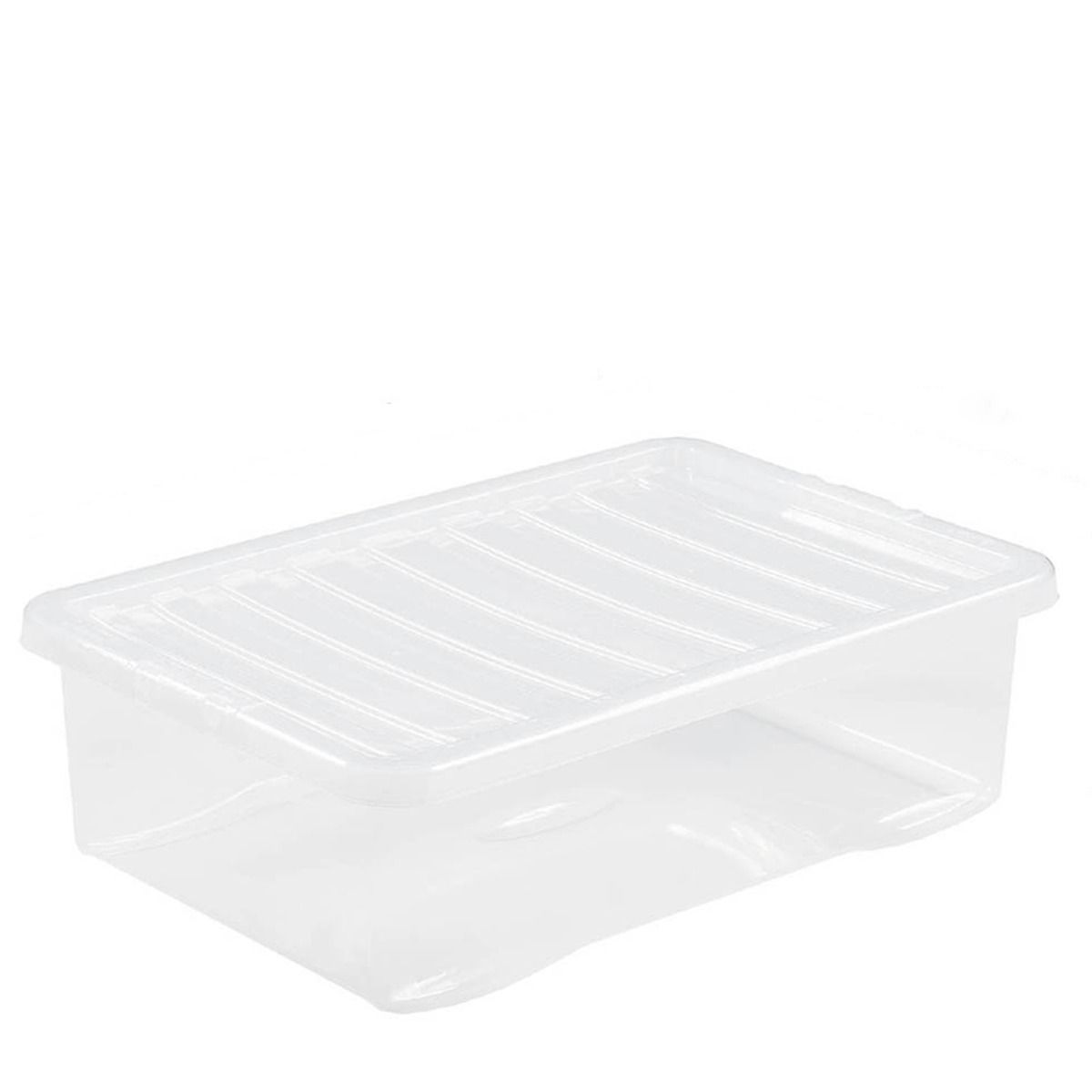 Wham Storage Box & Lid 32 Litre Clear