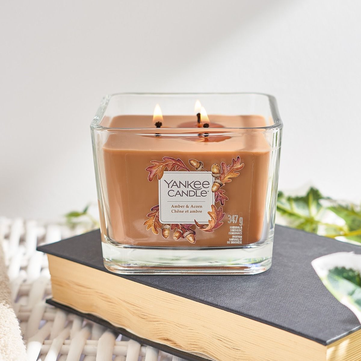 Yankee Candle Elevation Medium Jar - Amber & Acorn