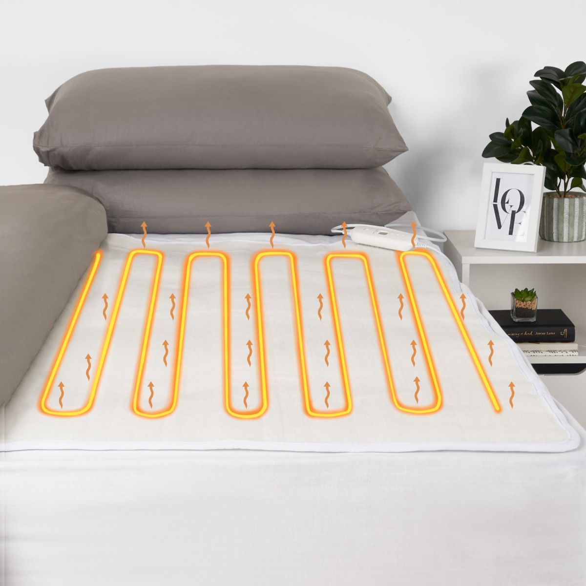 Electric Heated Under-Blanket, White