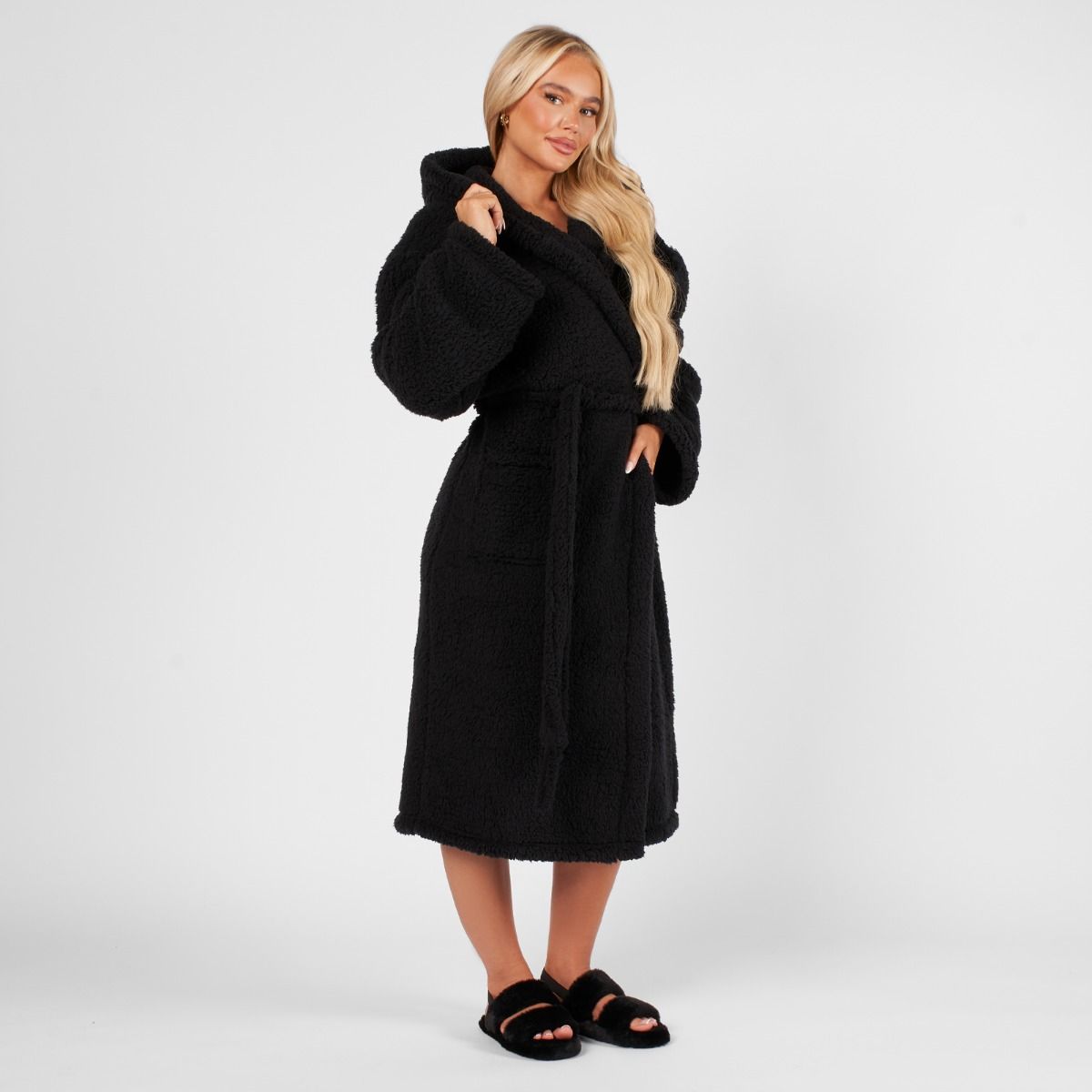 ohs-teddy-dressing-gown-black