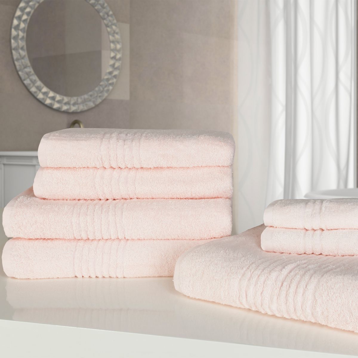 Dreamscene Towel Bale 7 Piece - Pale Pink