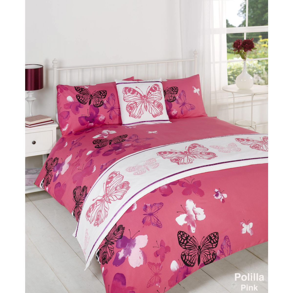 Polilla Bed In A Bag Duvet Cover Single Set - Pink