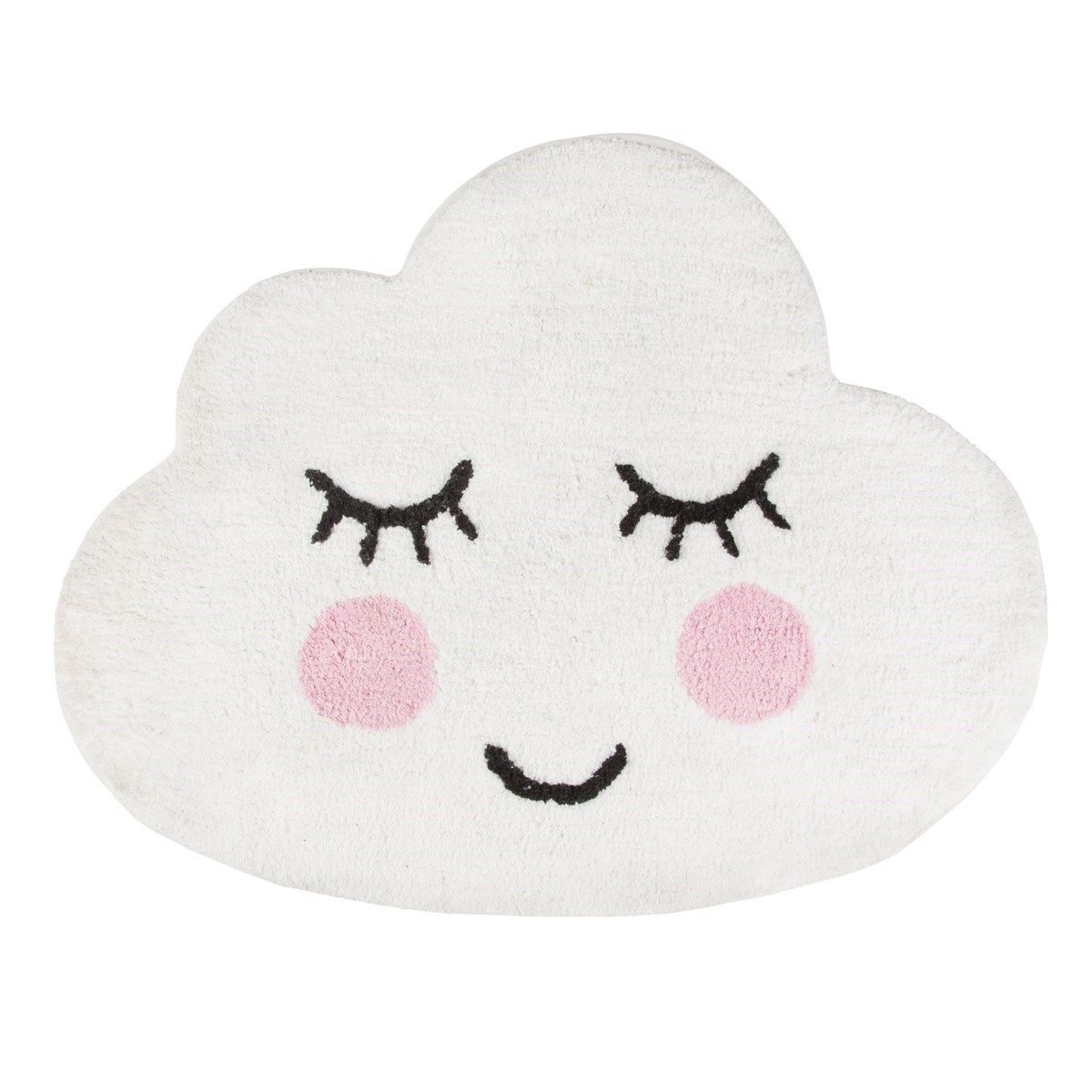 Sass & Belle Sweet Dreams Smiling Cloud Rug - White