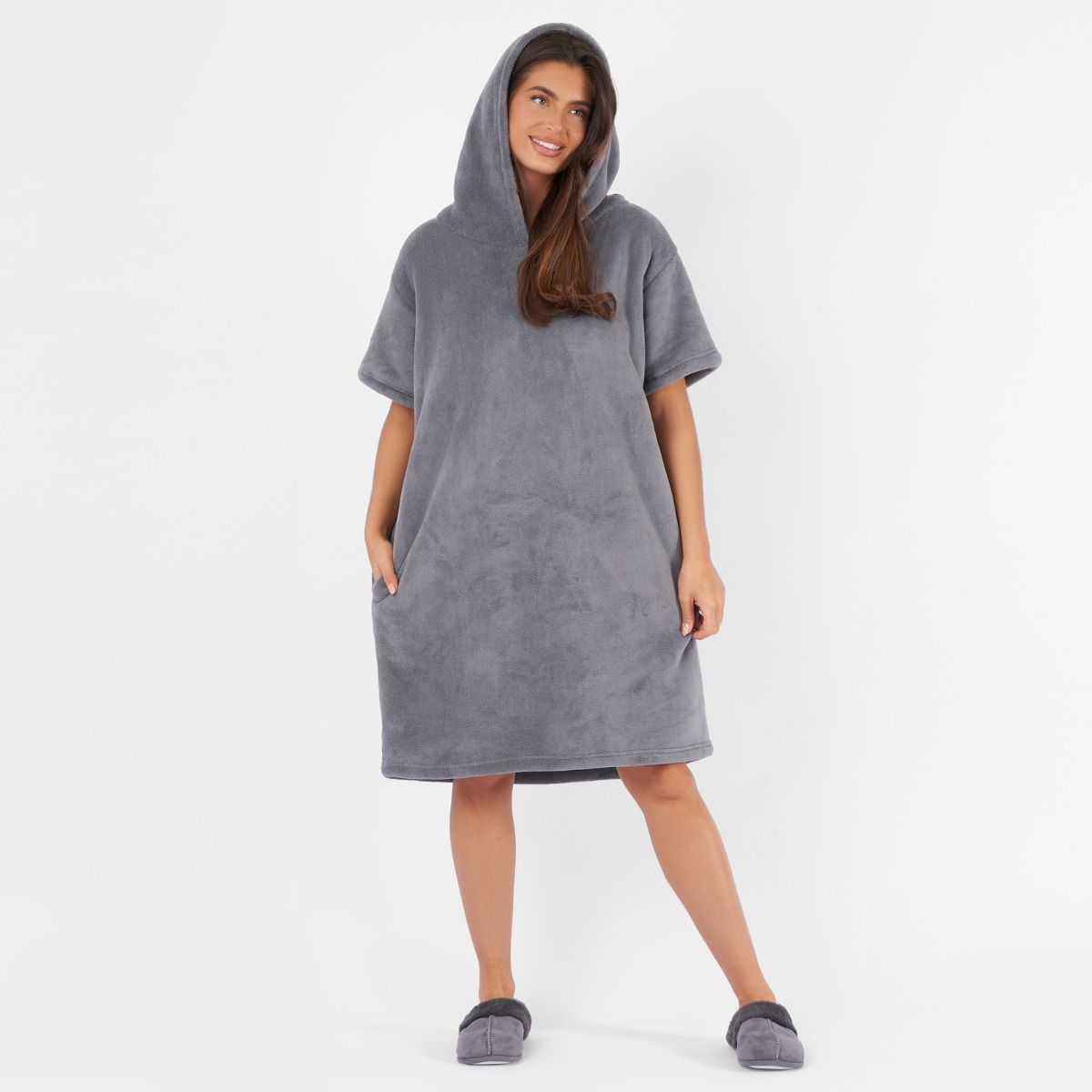 Sienna Short Sleeve Hoodie Blanket 