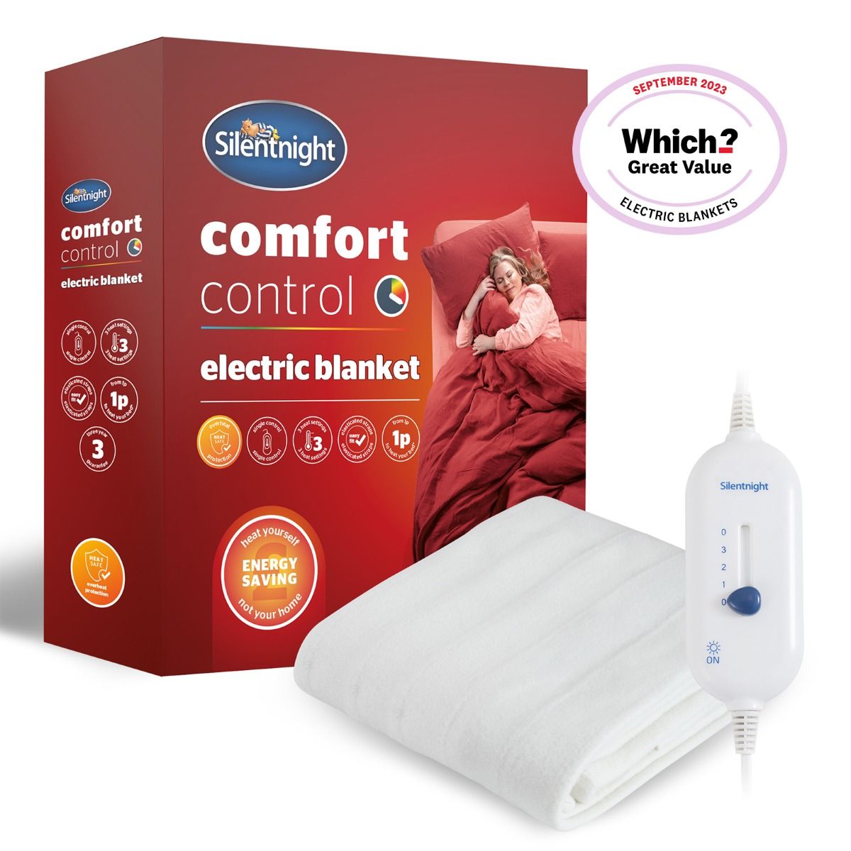 Silentnight Comfort Control Electric Blanket Single